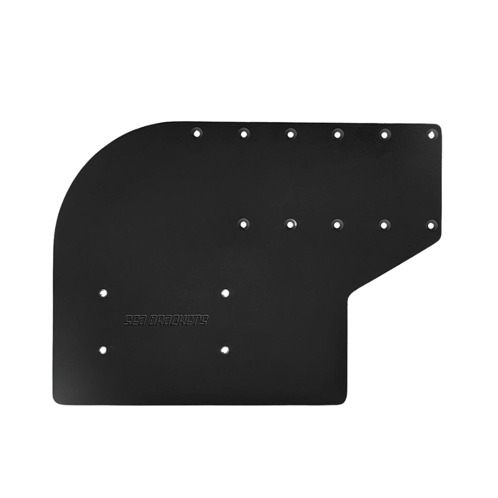 SEA BRACKETS SMALL OFFSET PLATE F/ GARMIN KRAKEN BLACK