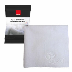RUPES D-A SYSTEM MICROFIBER TOWEL DUAL PILE- WHITE (16X16)