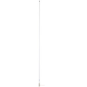SCOUT 8' WHITE VHF ANTENNA 6DB HEAVY SS FERRULE W/ 6M RG-8X