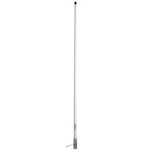 SCOUT 4' WHITE VHF ANTENNA 3DB SS FERULE W/ 5M RG-58 COAX