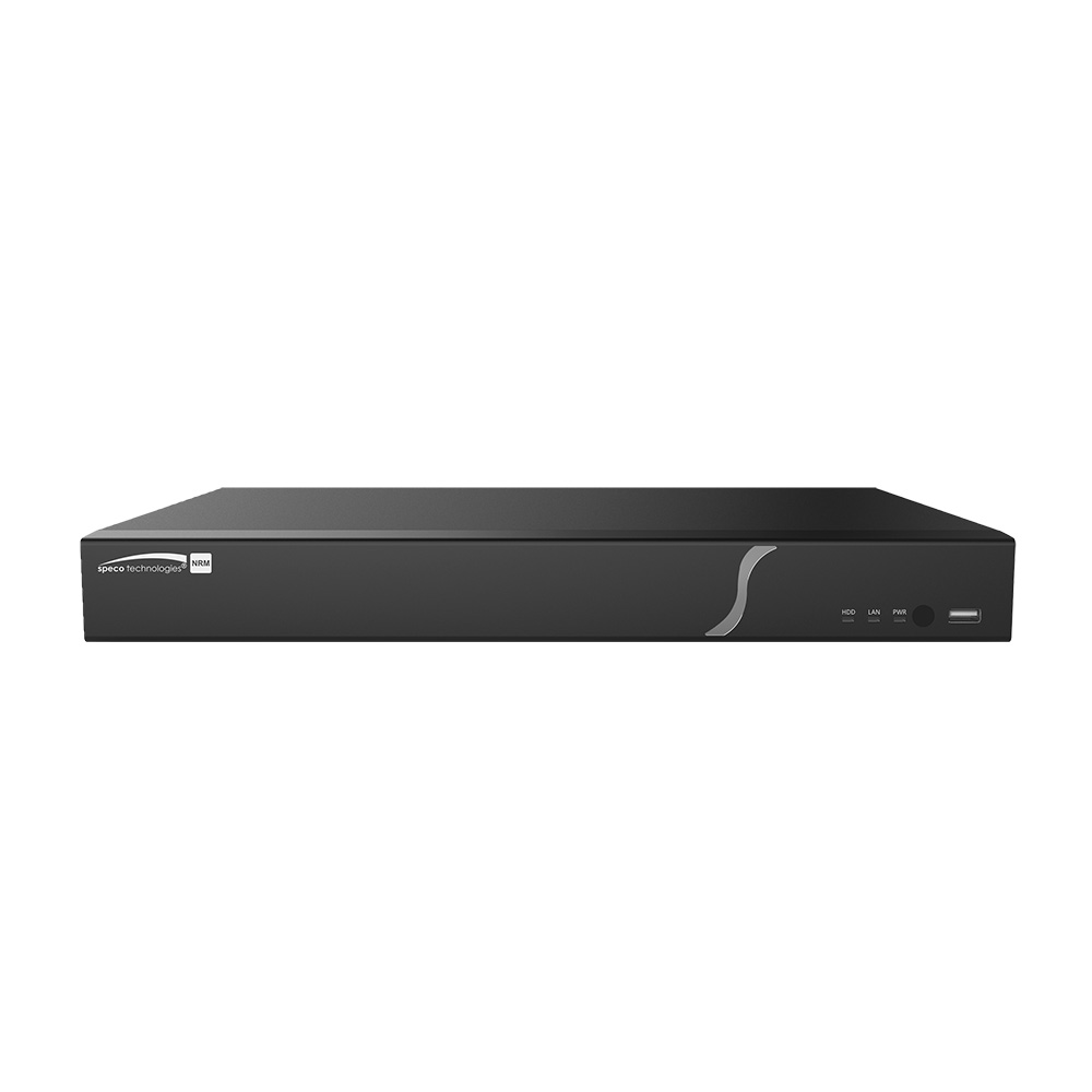 SPECO 4 CHANNEL 4K H.265 NVR W/ POE & 1 SATA - NDAA - 2TB