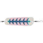 LUHR-JENSEN MONEY ROLL FLASHER 8-1/4" PEARL BLUE SKELETON