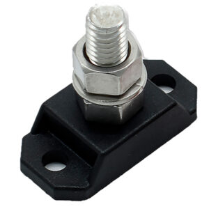 BLUEWATER SINGLE BATTERY POST 3/8" SS STUD BLACK