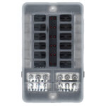 BLUEWATER 12 POSITION FUSE  BLOCK W/ LED