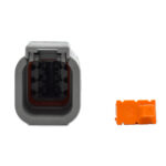 BLUEWATER 6 POSTITION DTM MALE CONNECTOR W/ WEDGE LOCK