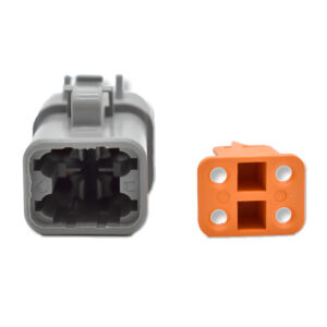 BLUEWATER 4 POSITION DTP FEMALE CONNECTOR W/ WEDGE LOCK