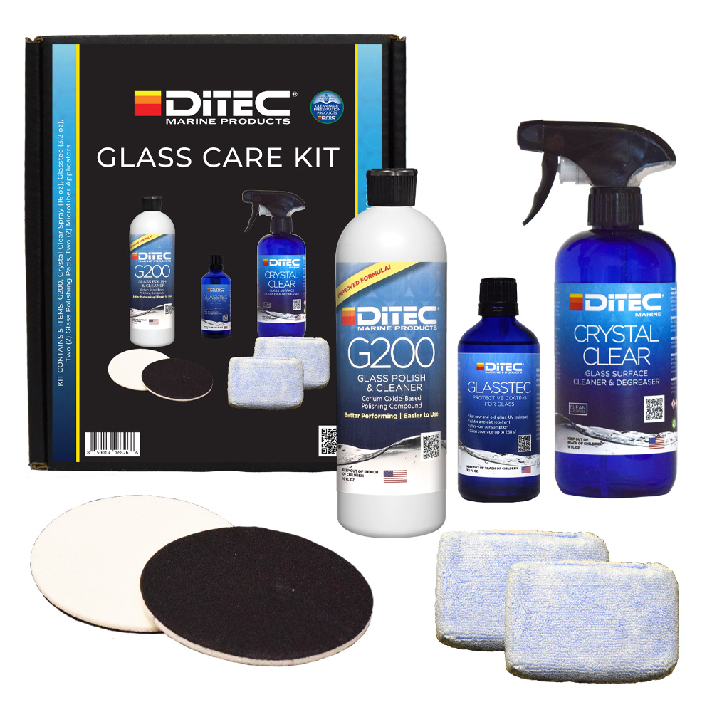 DITEC GLASS KIT (CRYSTAL CLEAR 16 OZ., G200 16OZ., GLASSTEC