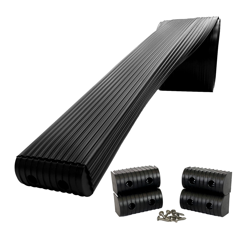 CALIBER BUNK WRAP KIT BLACK 16'X2"X4" ROLL + 4 CAPS + HRDW
