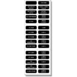 BLUE SEA 8067 LABEL KIT AC PANEL EXTENDED