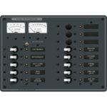 BLUE SEA 8068 PANEL DC 13 POS V/AMMETER