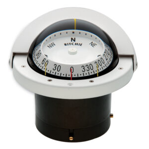 RITCHIE FNW-203 NAVIGATOR COMPASS FLUSH MOUNT - WHITE