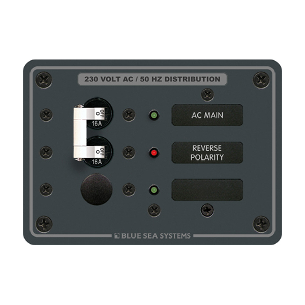 BLUE SEA 8129 BREAKER PANEL 230VAC 1 POS