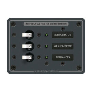 BLUE SEA 8158 BREAKER PANEL 230VAC 3 POS