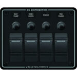 BLUE SEA 8372 PANEL WATERPROOF CB 12VDC 4 POS