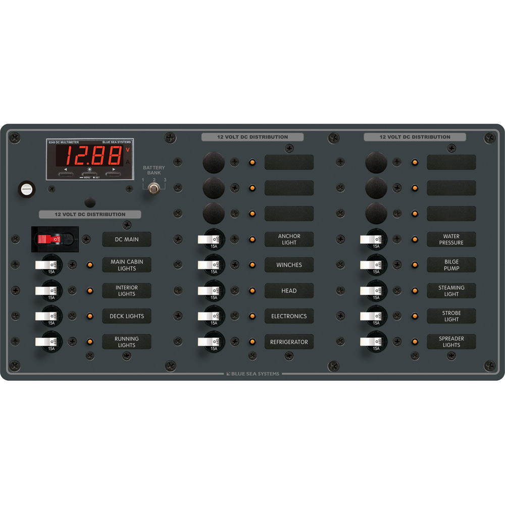 BLUE SEA 8379 PANEL DC 21 POS