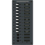 BLUE SEA 8580 BREAKER PANEL 230VAC 13 POS