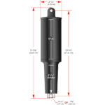 LENCO EXTREME DUTY ACTUATOR 12V 2-1/4" STROKE W/ 3/8"