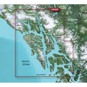 GARMIN VUS026R WRANGELL JUNEAU SITKA BLUECHART G3 VISION