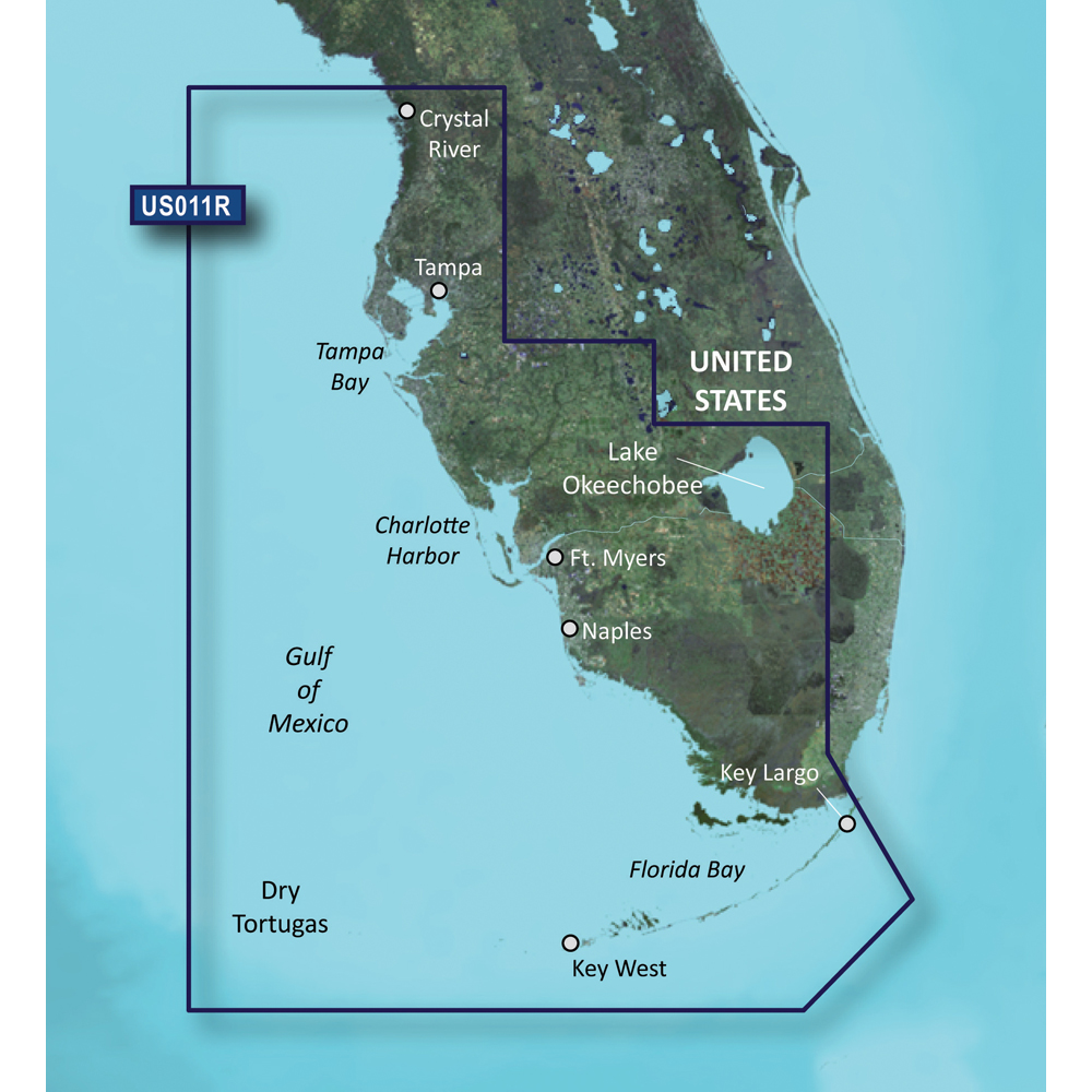 GARMIN VUS011R SOUTHWEST FLORIDA BLUECHART G3 VISION