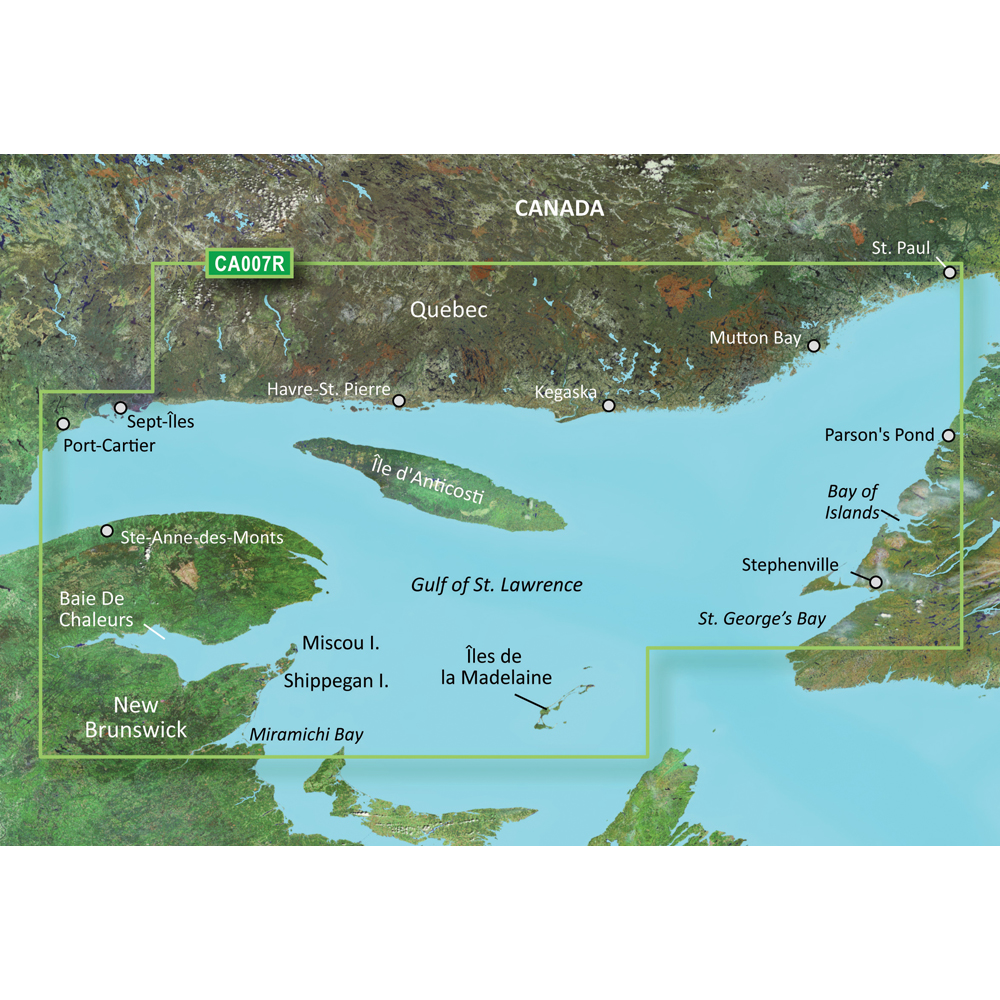 GARMIN VCA007R LES MECHINS TO ST GEORGE'S BAY BLUECHART G3