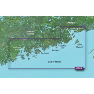 GARMIN VUS001R NORTH MAINE BLUECHART G3 VISION