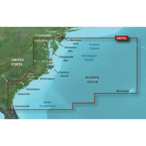 GARMIN VUS512L MID ATLANTIC BLUECHART G3 VISION