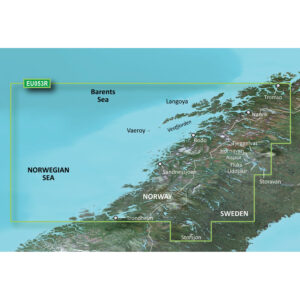 GARMIN VEU053R TRONDHEIM  TROMSO BLUECHART G3 VISION