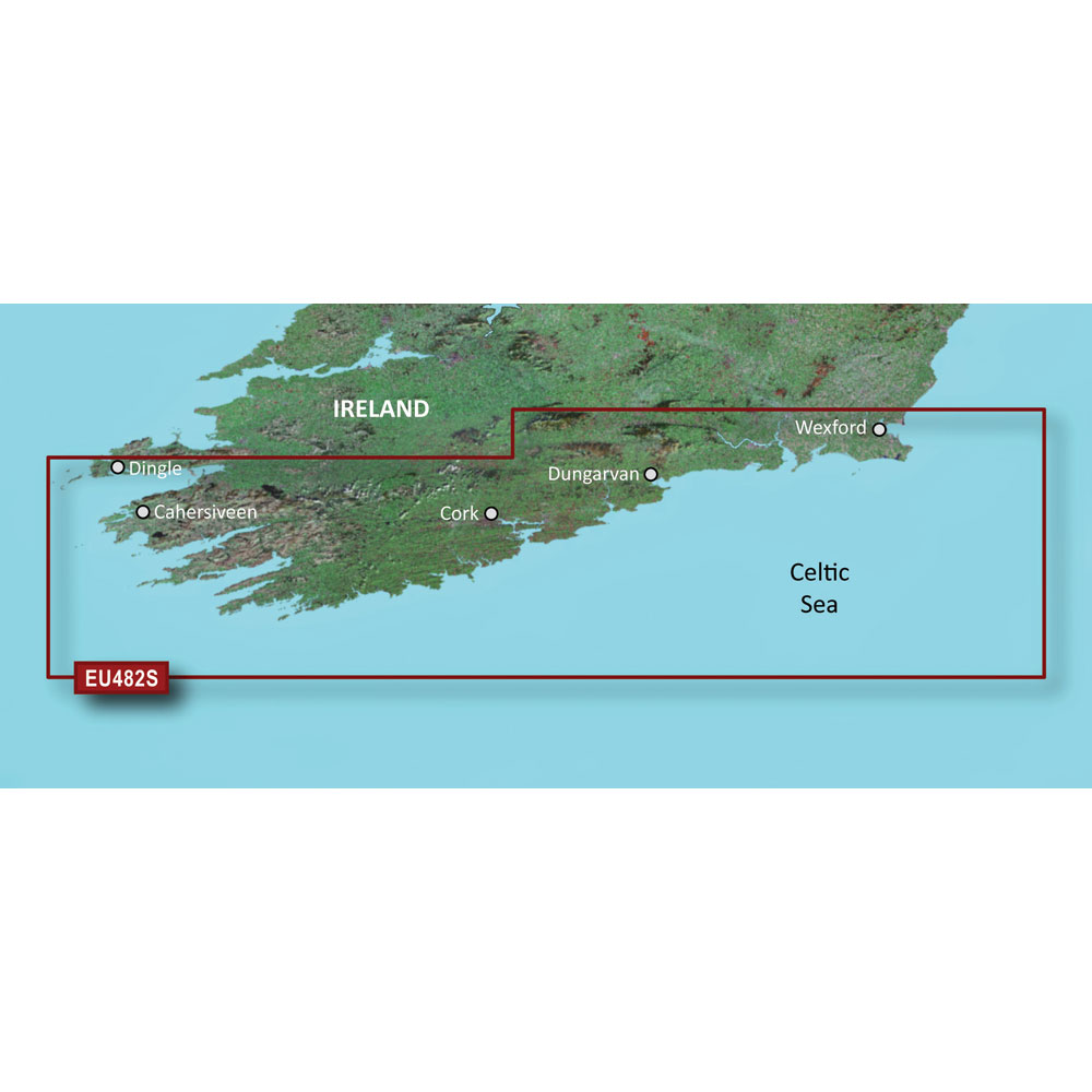 GARMIN VEU482S WEXFORD TO DINGLE BAY BLUECHART G3 VISION