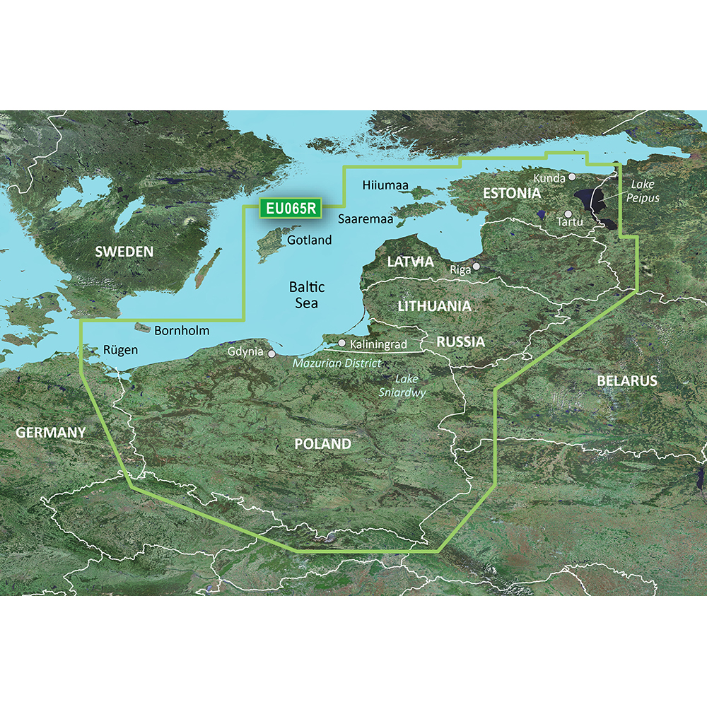 GARMIN VEU065R BALTIC SEA EAST COAST BLUECHART G3 VISION