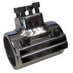 LEE'S CLAMP ON LIGHT BRACKET SILVER PIPE SIZE #1 VERT/HORIZ