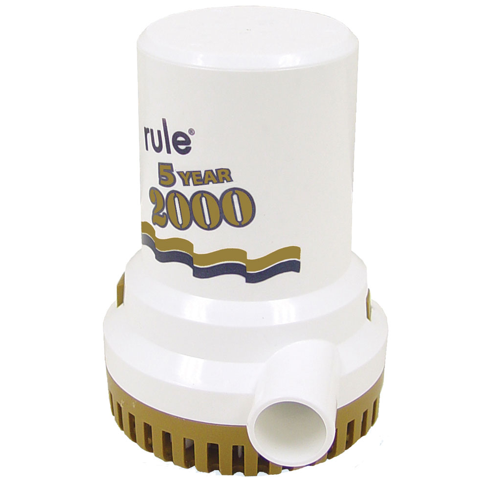 RULE 2000 GPH GOLD SERIES NON AUTOMATIC BILGE PUMP