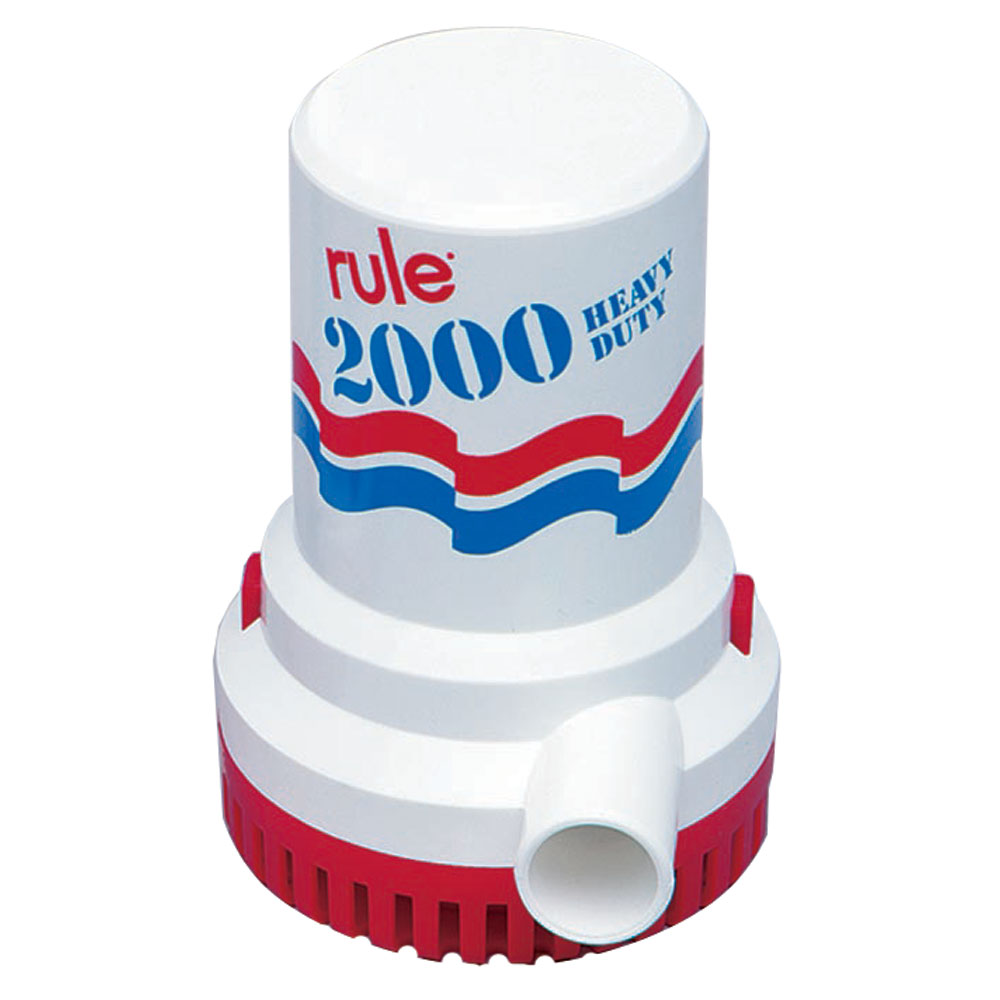 RULE 2000 GPH NON AUTOMATIC BILGE PUMP 12V