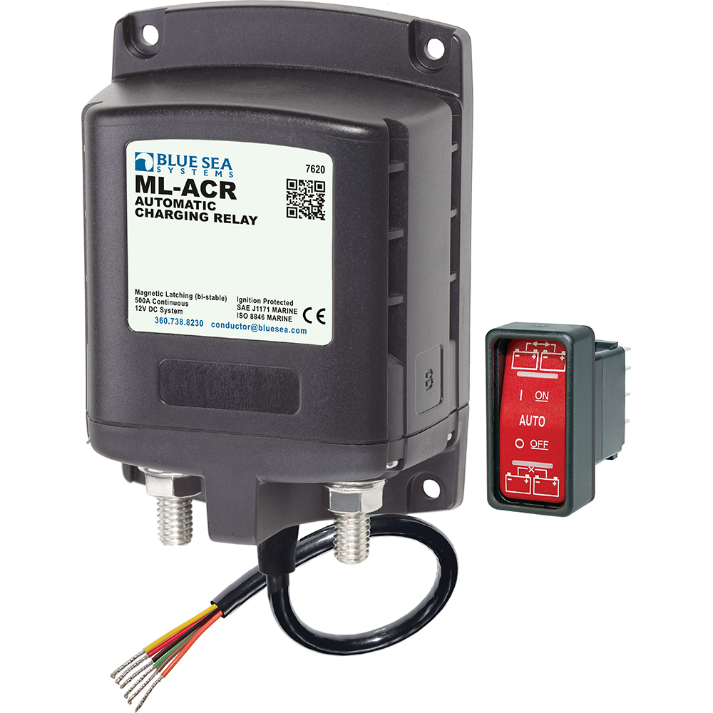BLUE SEA 7620 ML ACR CHARGING  RELAY 12V 500A