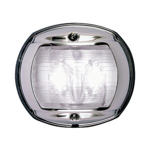 PERKO LED STERN LIGHT 12V WHITE W/ CHROME PLATED BRASS