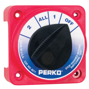 PERKO COMPACT MEDIUM DUTY BATTERY SELECTOR W/O KEY LOCK