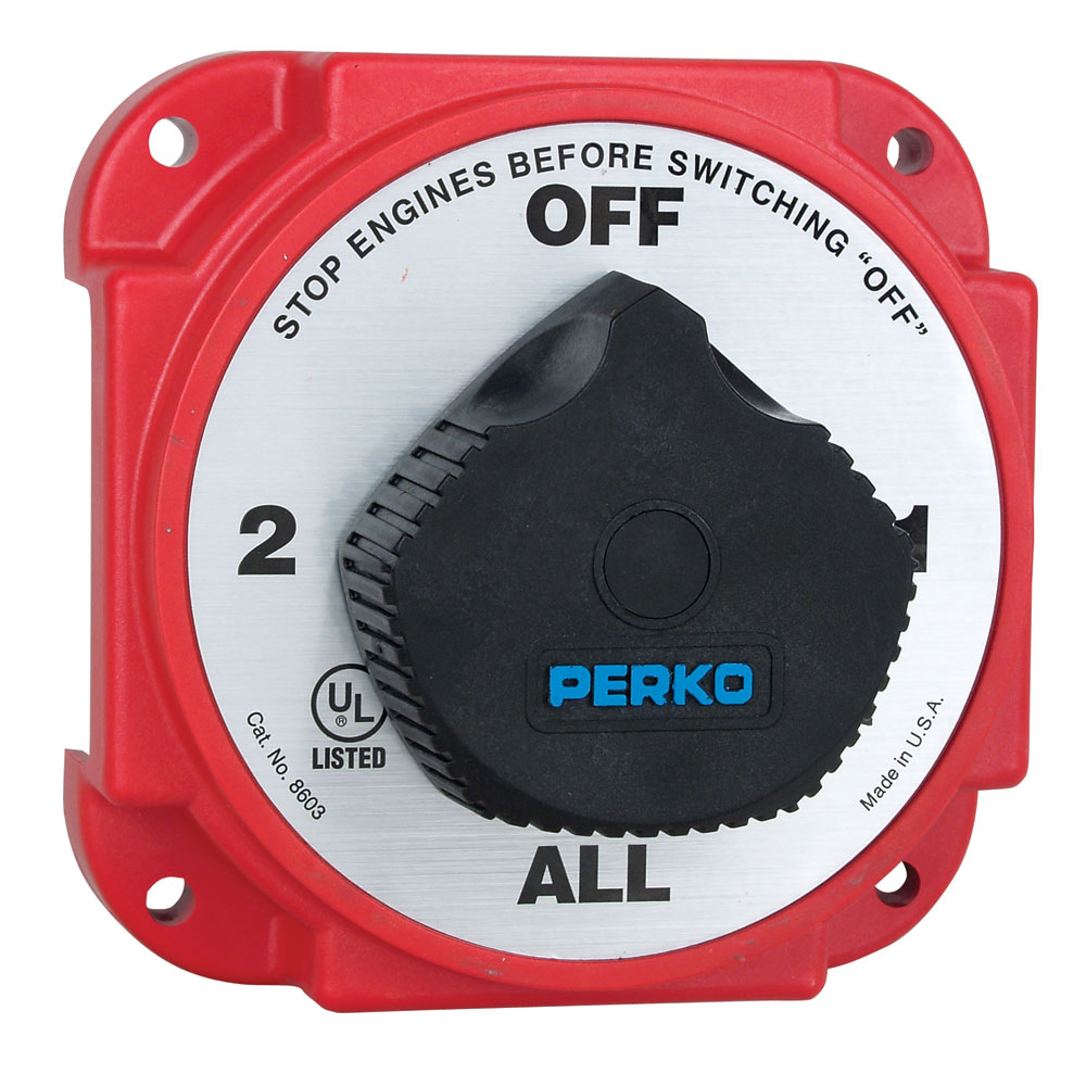 PERKO HEAVY DUTY BATTERY  SELECTOR W/ ALTERNATOR DISC