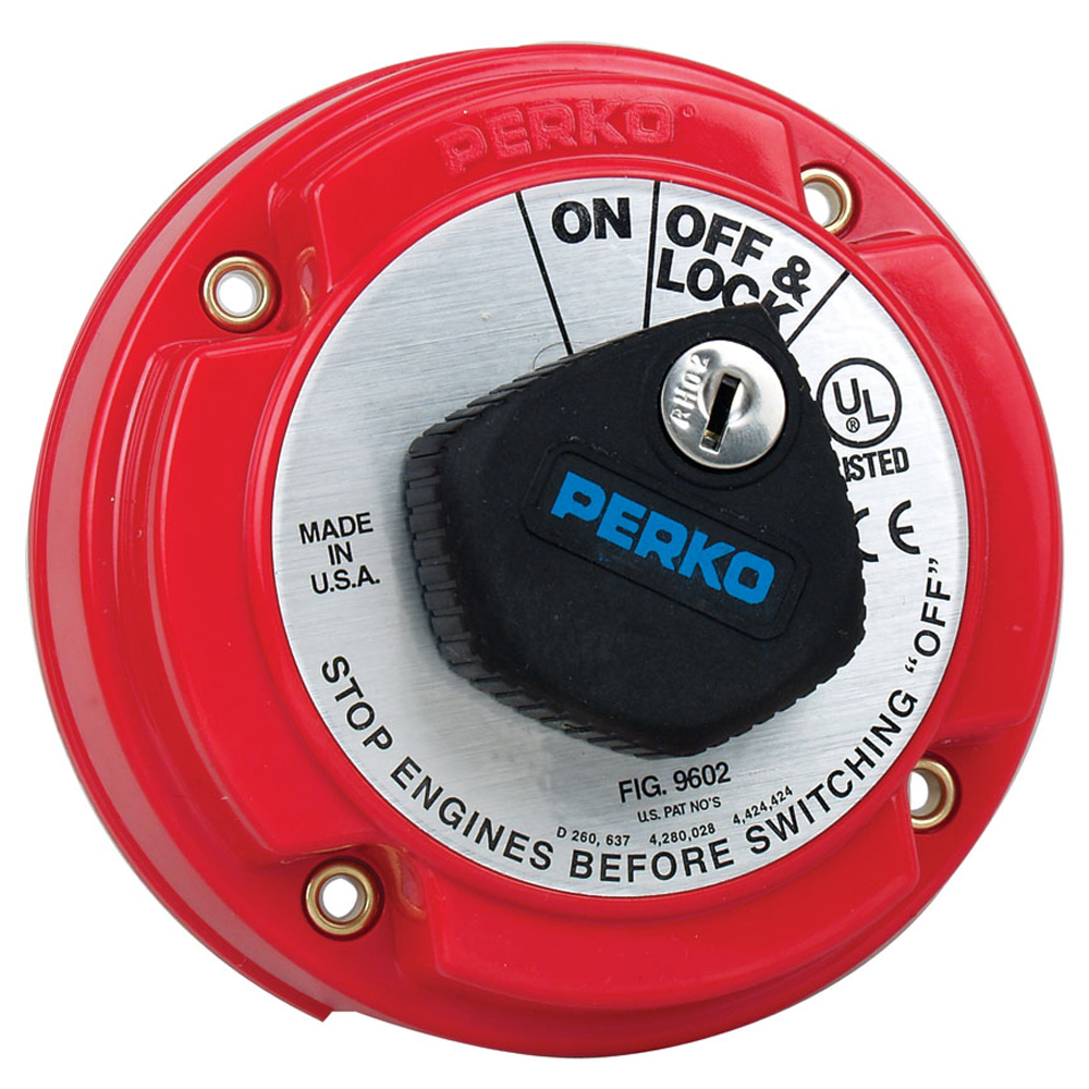 PERKO MEDIUM DUTY MAIN BATTERY SWITCH W/ KEY LOCK
