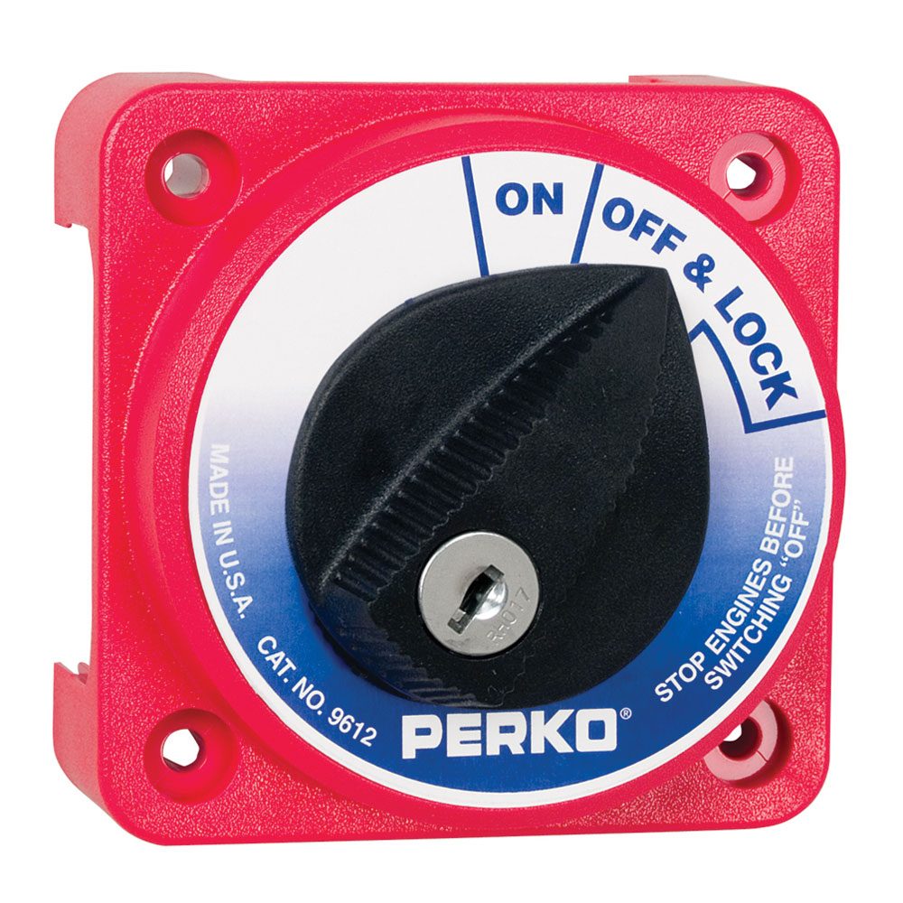 PERKO COMPACT MEDIUM DUTY  BATTERY SELECTOR W/ KEY LOCK