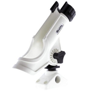 SCOTTY POWERLOCK ROD HOLDER WHITE W/ 241 SIDE/DECK MOUNT