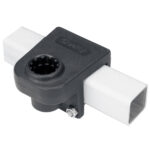 SCOTTY RAIL MOUNTING ADAPTER BLACK 1-1/4 SQUARE RAIL