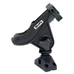 SCOTTY BAITCASTER/SPINNING ROD HOLDER BLACK W/ 241 MOUNT