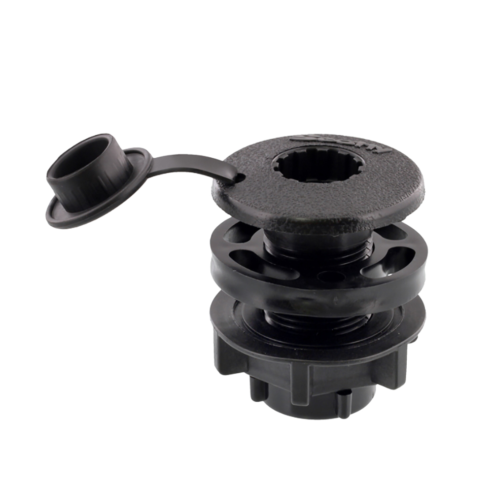 SCOTTY COMPACT ROUND THREADED FLUSH DECK MT BRACKET BLACK - Image 2
