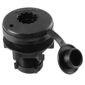 SCOTTY COMPACT ROUND THREADED FLUSH DECK MT BRACKET BLACK