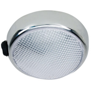 PERKO SURF MNT LED DOME LIGHT W/ ON/OFF CHROME