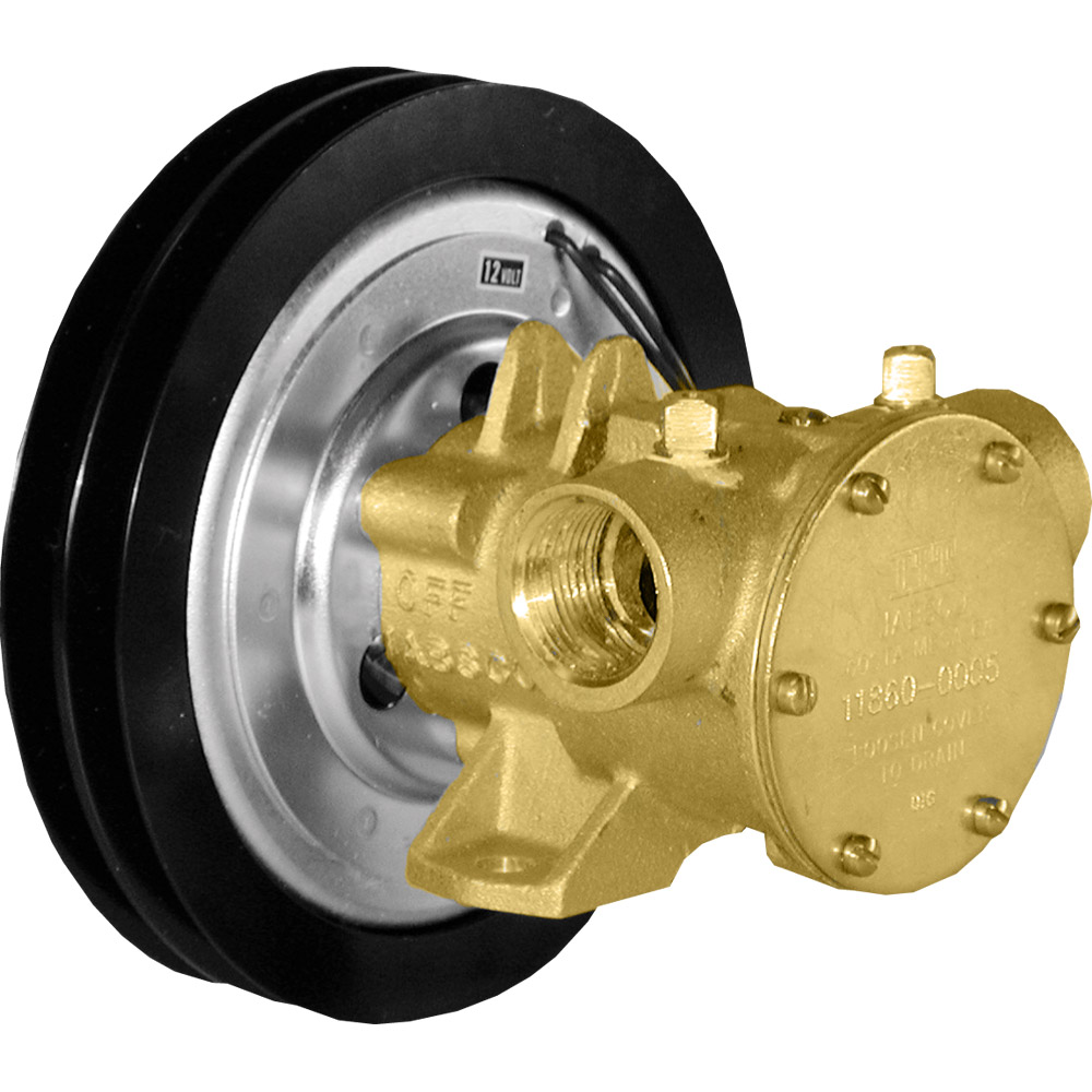JABSCO 1" ELECTROMAGNETIC CLUTCH PUMP 12V