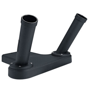 SCOTTY DUAL ROD HOLDER BLACK ORIGINAL TUBE STYLE