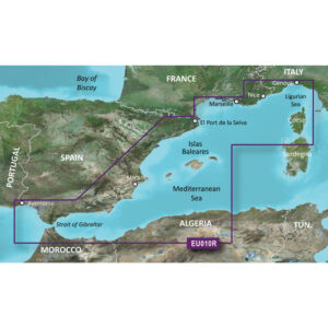 GARMIN BLUECHART G3 HXEU010R  SPAIN MEDITERRANEAN COAST