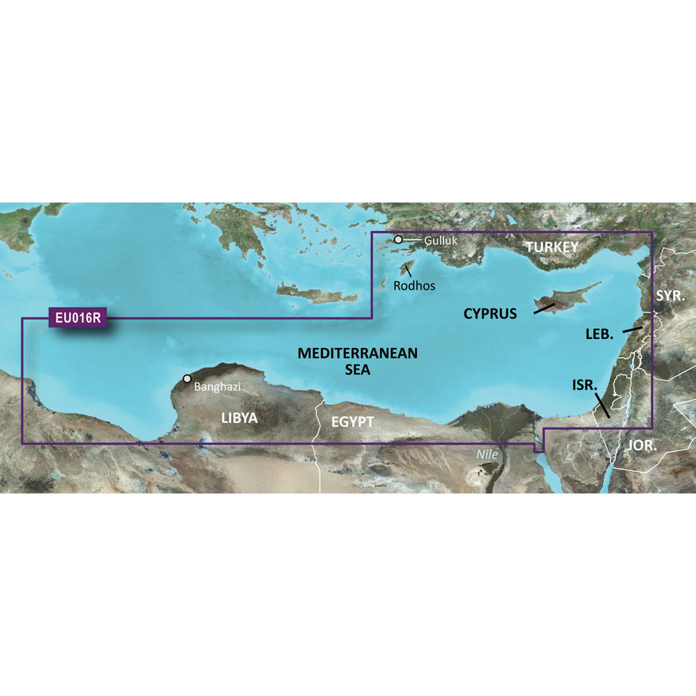GARMIN BLUECHART G3 HXEU016R MEDITERRANEAN SOUTHEAST