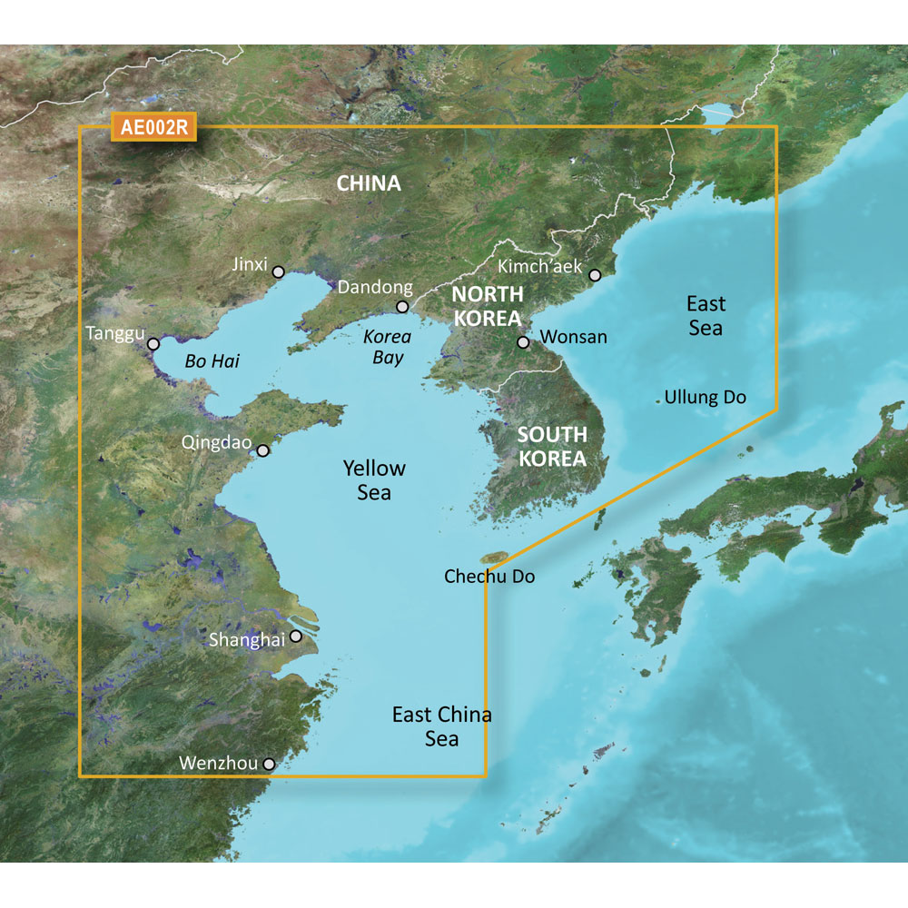 GARMIN BLUECHART G3 HXAE002R YELLOW SEA MICROSD & SD