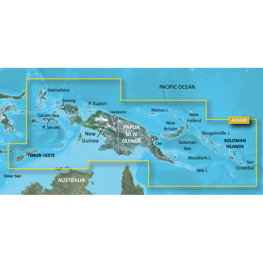 GARMIN BLUECHART G3 HXAE006R TIMOR LESTE / NEW GUINEA